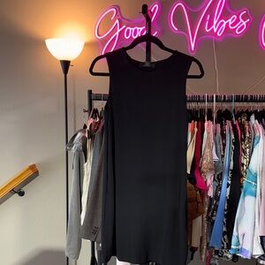 Tahari Elegant Black Mini Dress LBD